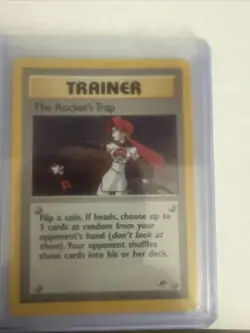 The Rockets Trap Trainer Holo Card 19/132 Gym Heroes Set, NM/LP Condition - Image 1