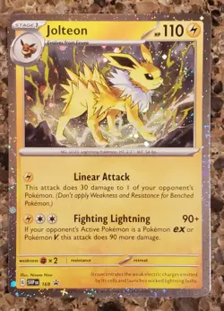 Jolteon SVP169 Cosmos Holo Black Star Promo Pokemon TCG Card - Image 1