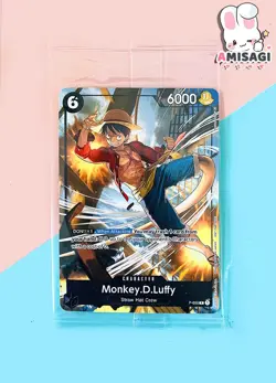 One Piece Card Game - Monkey.D.Ruffy P-035 P PROMO Karte TCG Anime Manga ENG NEU - Image 1