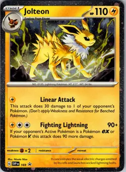 Jolteon 169 Promo Cosmos Holo SV: Scarlet & Violet Promo Cards NM - Image 1