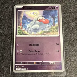 Greavard 065 2025 Pokemon Mega Evolution Reverse Holo Card NM+ - Image 1