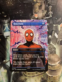 MTG Brainstorm (7019) *Non-Foil* Secret Lair: Spider-Man Bonus Card MT/NM - Image 1