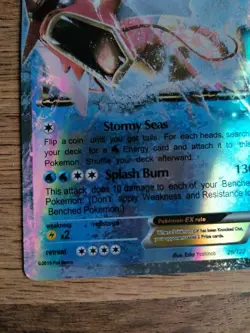 POKEMON GYARADOS EX 26/122 BREAKPOINT Card with protect sleeve - Image 4