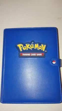 Pokemon Trading Card Game Blue Card Binder With 160 Cards And 1 Mystery Slab - Image 1