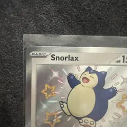 Pokemon TCG S&V Paldean Fates Snorlax Shiny Rare Holo Card 202/091 MINT - Image 2