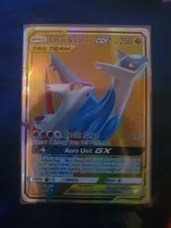 Pokemon Latias & Latios GX Full Art Holo Card 169/181 Team Up Ungraded - Image 1