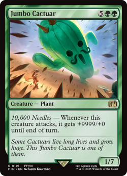 Jumbo Cactuar FOIL Final Fantasy PLD Creature Rare MAGIC GATHERING CARD ABUGames - Image 1