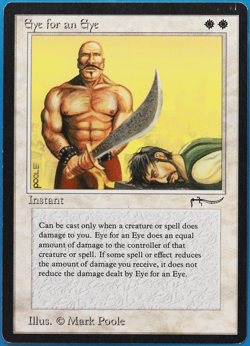 Eye for an Eye Arabian Nights PLD White Uncommon MTG CARD (ID# 505435) ABUGames - Image 1
