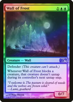 Wall of Frost FOIL Magic 2010 / M10 NM Blue Uncommon MAGIC MTG CARD ABUGames - Image 1