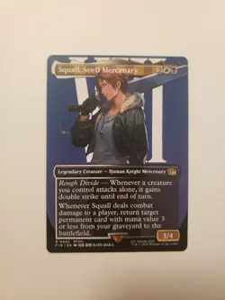 Squall, Seed Mercenary (Borderless) -402- Magic the Gathering Final Fantasy Card - Image 1