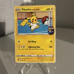 Pikachu On The Ball 001/005 Special Futsal Promo Pokemon Card - Image 1