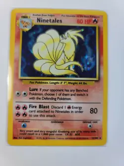 Ninetails 12/102 Holo Pokemon Card Base Set & Evolutions! You get both cards - Image 2