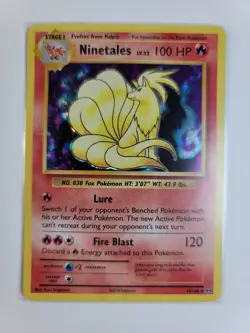 Ninetails 12/102 Holo Pokemon Card Base Set & Evolutions! You get both cards - Image 3