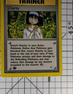 Pokemon Card Charity Gym Heroes 1st Edition Rare 99/132 Near Mint non holo - Image 4