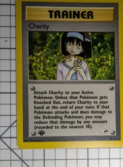 Pokemon Card Charity Gym Heroes 1st Edition Rare 99/132 Near Mint non holo - Image 5