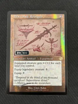 MTG - BRO - Blackblade Reforged - Serialized Foil 319/500 - NM - Image 1