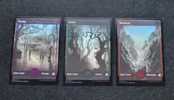 Midnight Hunt Foil full art land lot of 3. Swamp/Forest/Mountain - Image 1