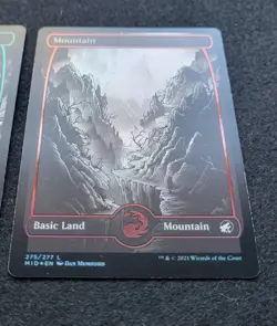 Midnight Hunt Foil full art land lot of 3. Swamp/Forest/Mountain - Image 4
