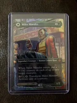 Borderless Foil Miles Morales/ Ultimate spider-Man, Magic. FOIL - Image 2