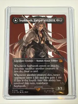 Sephiroth, Fabled SOLDIER (Borderless) MtG Final Fantasy Regular FIN0382 - Image 1