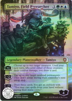MTG Tamiyo, Field Researcher (Borderless) (100) | NM Foil | Bloomburrow {BLC} - Image 1