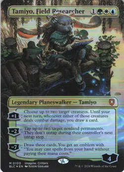 MTG Tamiyo, Field Researcher (Borderless) (100) | NM Foil | Bloomburrow {BLC} - Image 2