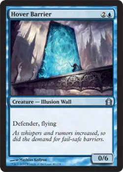1 x Hover Barrier - Foil - Return to Ravnica - Light Play - MTG - Image 1