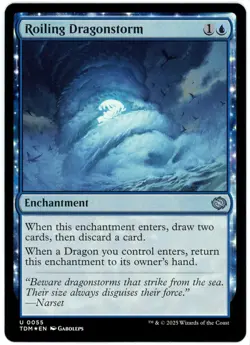 Roiling Dragonstorm (Foil) - 0055 - Tarkir Dragonstorm - MTG - NM/M - Image 1