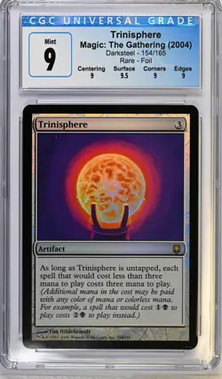 TRINISPHERE Darksteel Foil Rare CGC 9 Q+ MTG [Nostalgium] - Image 1