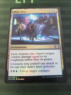 High Alert Foil + Glacial Fortress PIP Foil + 2 Free Azorius Foil Lands Walls UW - Image 3