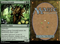 Magic the Gathering MTG Ravnica CARVEN CARYATID Foil - Image 1