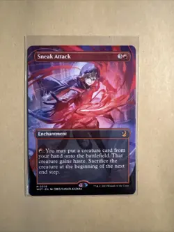 MTG Sneak Attack WOT 0079 M NM Regular Anime Borderless - Image 1