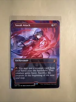 MTG Sneak Attack WOT 0079 M NM Regular Anime Borderless - Image 2