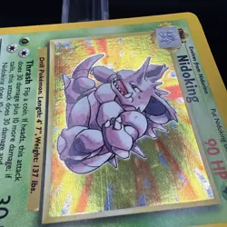 Pokemon TCG Nidoking Base Set Holo Unlimited Rare Card 11/102 LP Condition - Image 2