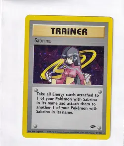 (LP) Sabrina Trainer 20/132 Gym Challenge Unlimited Holo Rare Pokemon - Image 1