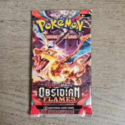 Pokemon Obsidian Flames Charizard Artwork 10 Card Booster Pack Sealed - Image 1