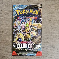Pokemon Stellar Crown Booster Pack 10 Cards Pack Random Artwork Sealed - Image 1