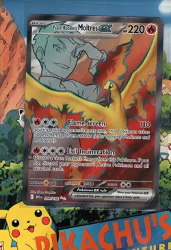 Pokemon TCG Team Rocket's Moltres Ex 208/182 Sv10: Destined Rivals NM/M - Image 1