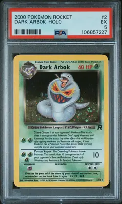 2000 POKEMON ROCKET #2 DARK ARBOK-HOLO PSA 5 - Image 1