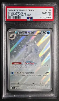 Pokemon 2024 Crabominable #149 PSA 10 GEM/MT -- USA SHIPPING ONLY - Image 1