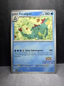 Feraligatr #213 Illustration Contest Promo NM/Near Mint Pokemon 2025 - Image 1
