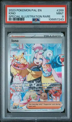 2023 POKEMON PAL EN-PALDEA EVOLVED SPECIAL ILLUSTRATION RARE #269 IONO PSA 9 - Image 1