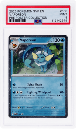 2025 Pokemon Scarlet and Violet Promos Vaporeon PSA 9 - Image 1