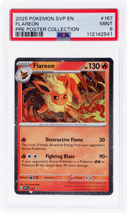 2025 Pokemon Scarlet and Violet Promos Flareon PSA 9 - Image 1
