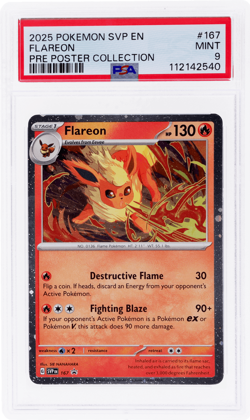 2025 Pokemon Scarlet and Violet Promos Flareon PSA 9 - Image 1