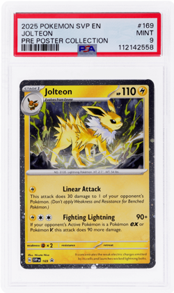 2025 Pokemon Scarlet and Violet Promos Jolteon PSA 9 - Image 1