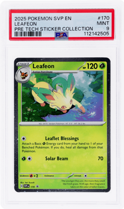 2025 Pokemon Scarlet and Violet Promos Leafeon PSA 9 - Image 1