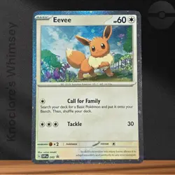 Pokemon TCG | Eevee #043 SVP Black Star Promo | Holo | English | Near Mint 2024 - Image 1