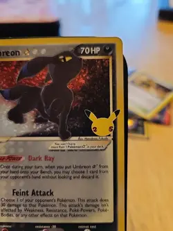 Pokemon TCG: Umbreon Gold Star 17/17 Celebrations 25th Anniversary NM - Image 4