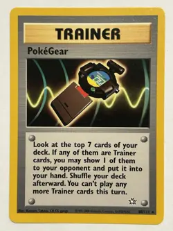 Pokemon TCG Trainer PokeGear 88/111 Neo Genesis Unlimited - Image 1